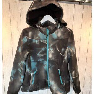 Hawke & Co Womens M Softshell Sport Performance Hooded Rain Wind Jacket